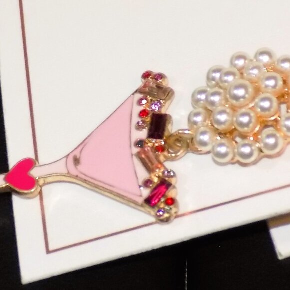 New $103 Lot 5 Pairs Canvas Style Beaded Dangle Heart Love Fun Earrings Bundle - Picture 3 of 6